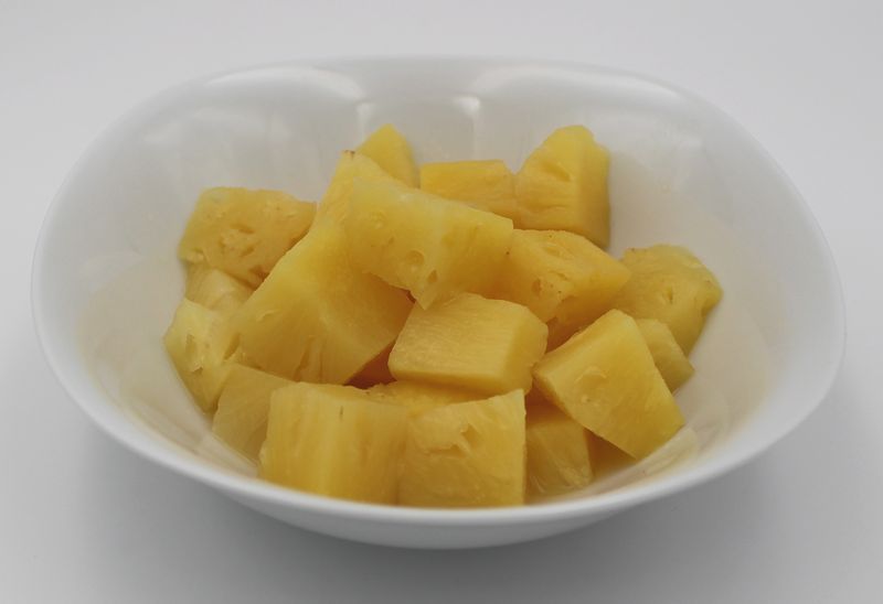 Ananasstücke bio in Dose Füllmenge 3 kg, ATG 1,55kg