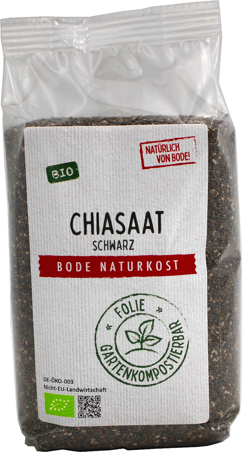 Chiasaat schwarz bio, gartenkompostierbarer Beutel 6x500g