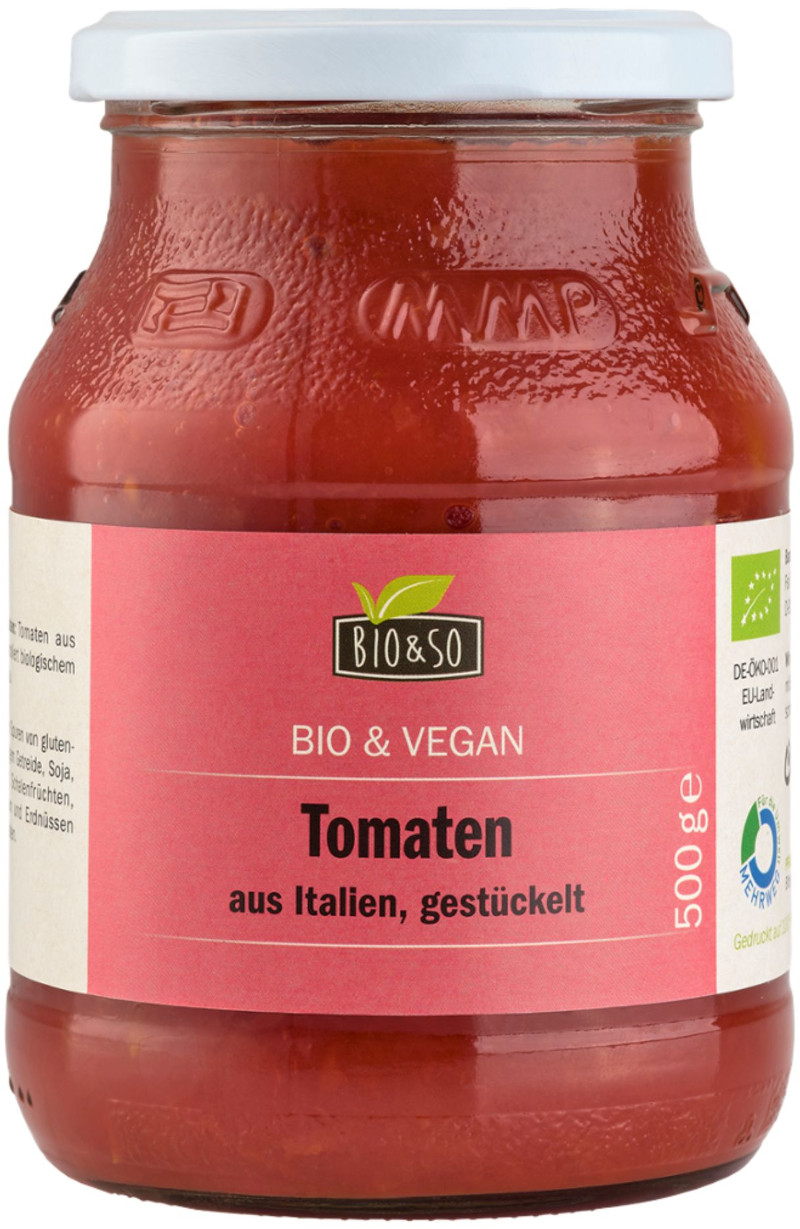 Stückige Tomaten bio Bio&So 6x500g