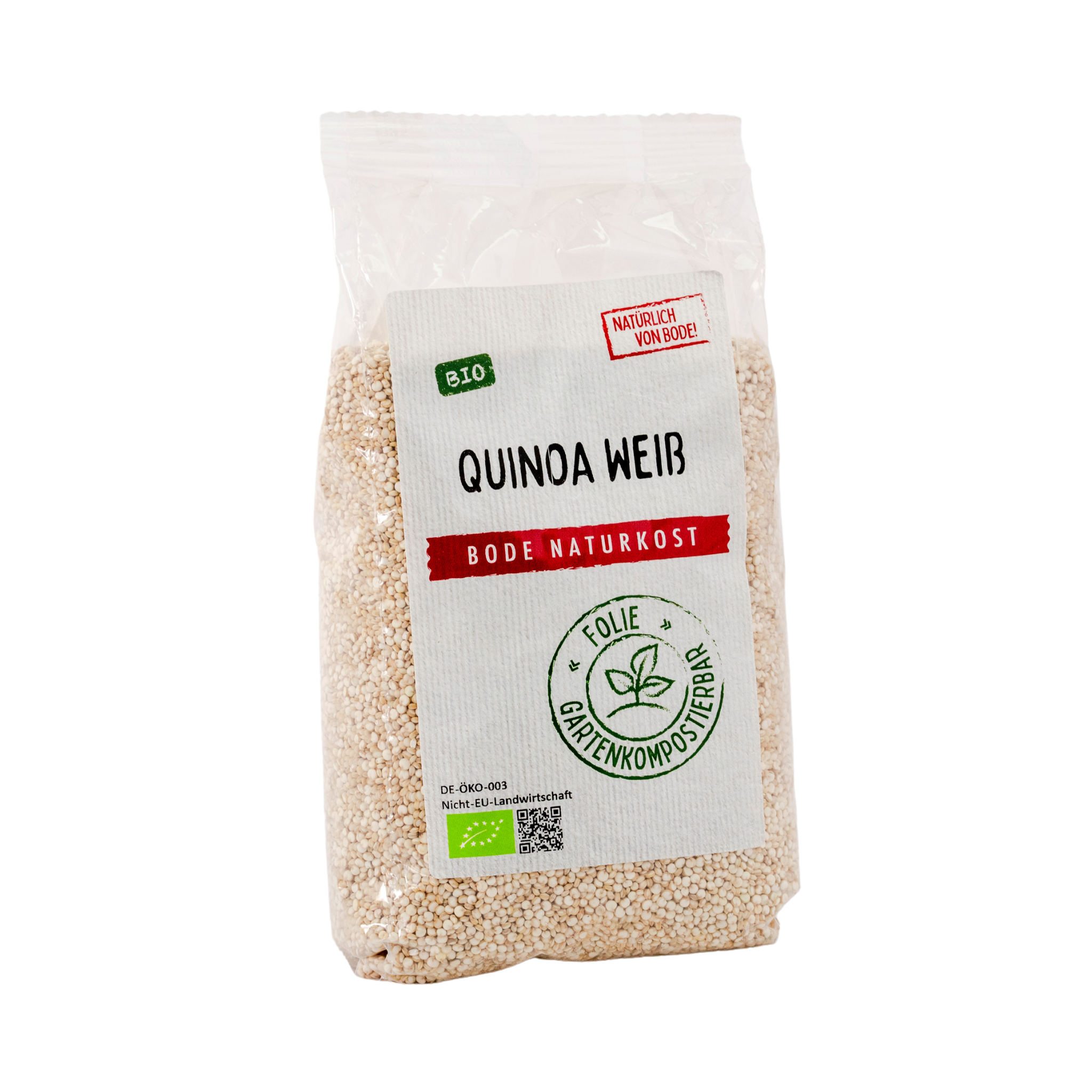 Quinoa weiß bio, gartenkompostierbarer Beutel 500g