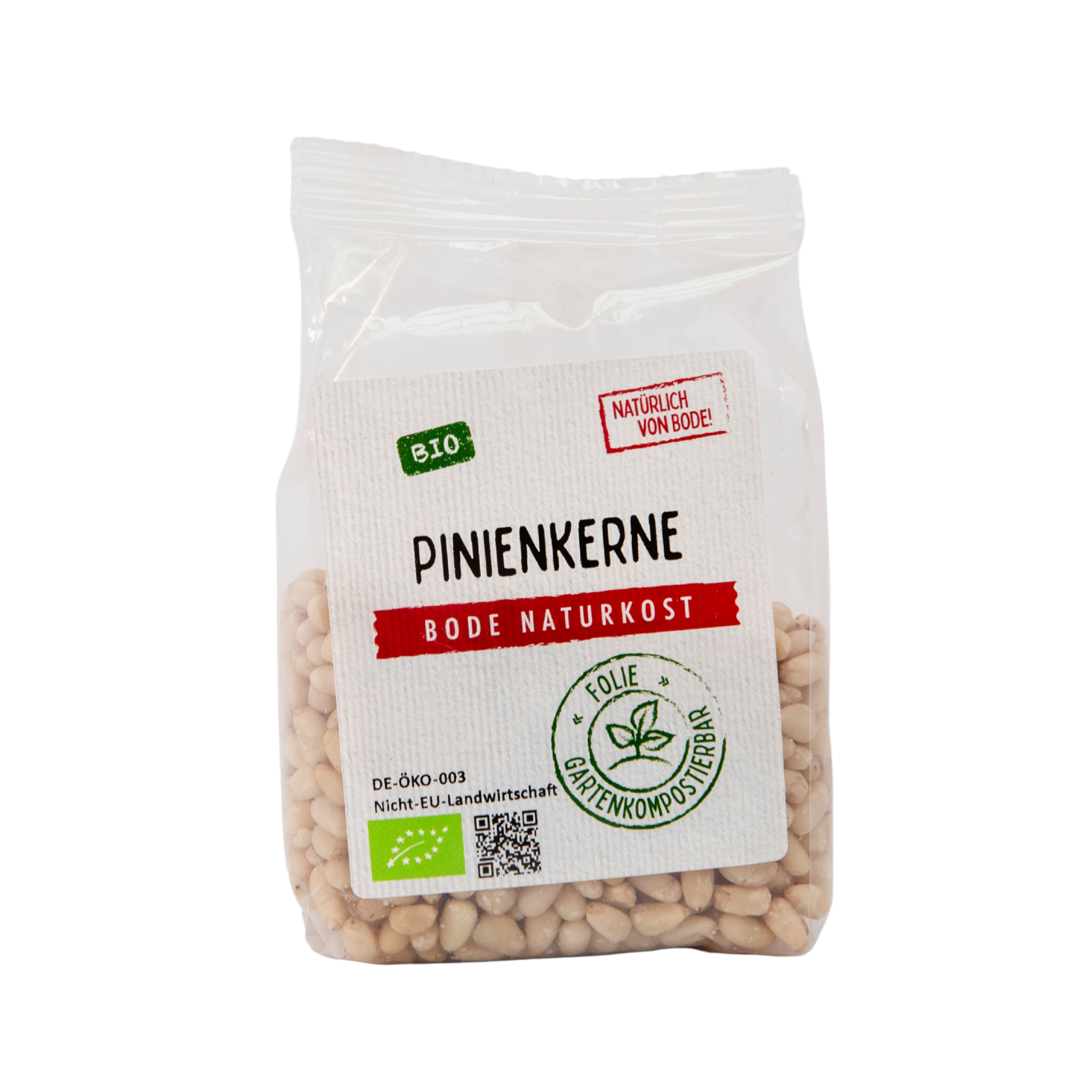Pinienkerne bio, gartenkompostierbarer Beutel 100g
