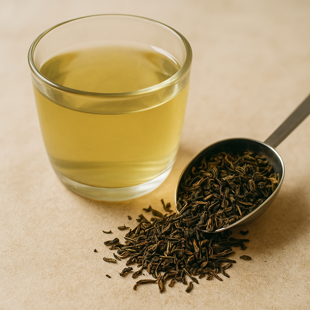 Hochwertiger Bio-Grüntee in Blattform