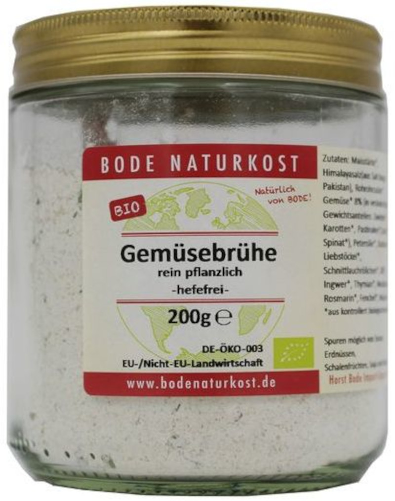 Gemüsebrühe - hefefrei, vegan - bio 250g - Neue Qualität, mehr Inhalt