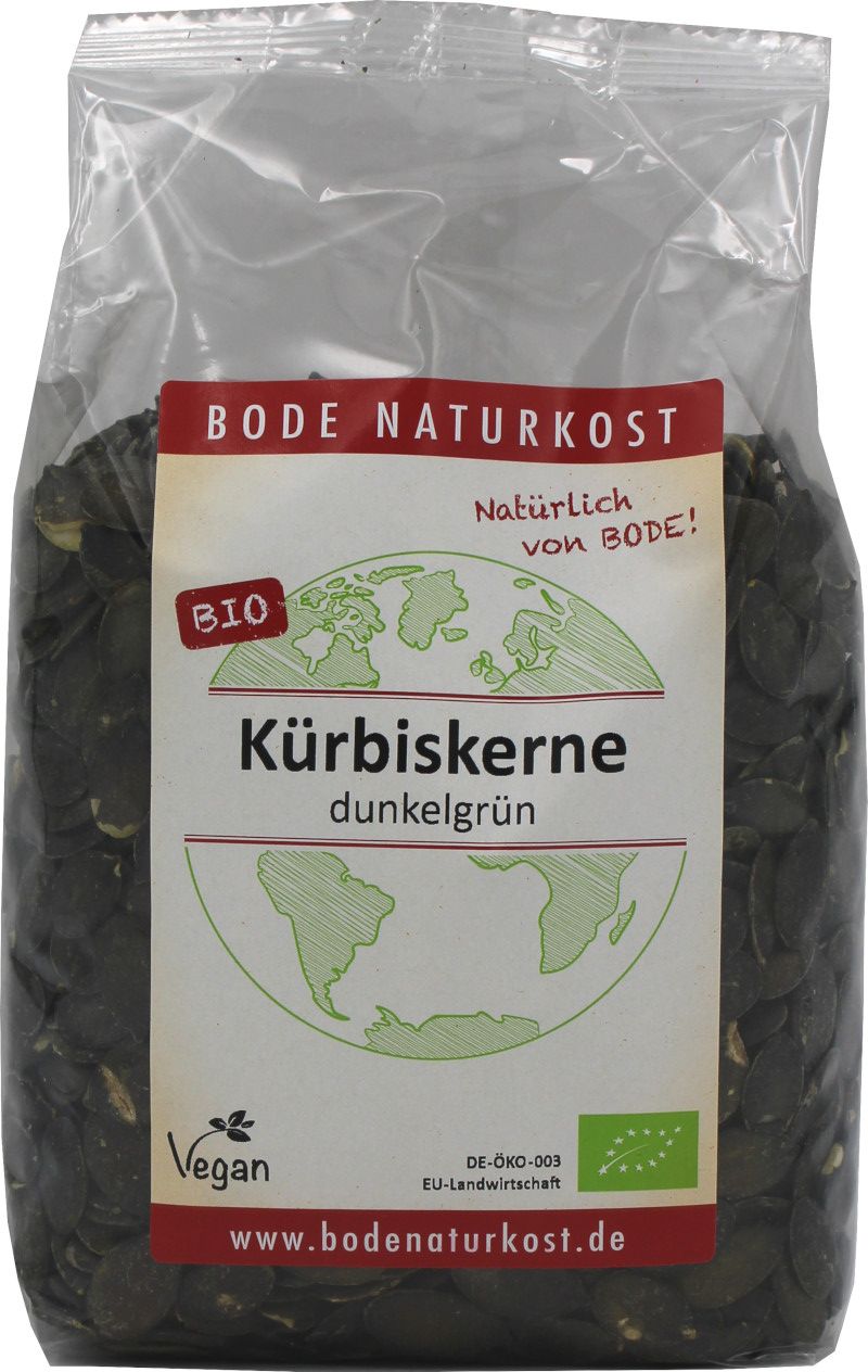 Kürbiskerne dunkelgrün bio Europa 500g